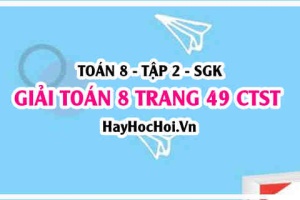 Giải Toán 8 trang 49 tập 2 Chân trời sáng tạo